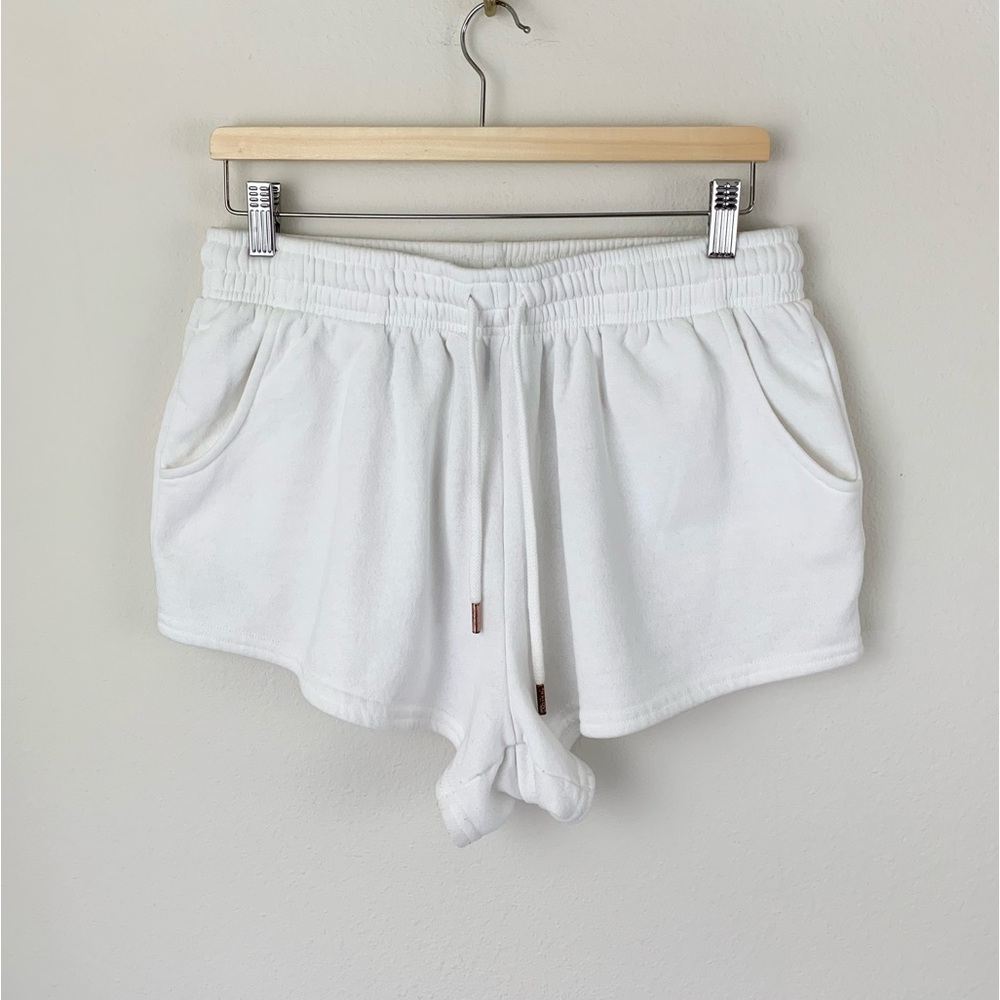 JOLYN Mai White Lounge Sweat Shorts